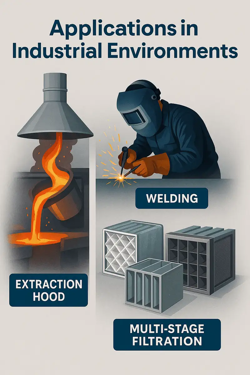 High-Temperature HEPA Filters Applications in Metalworking and Foundries