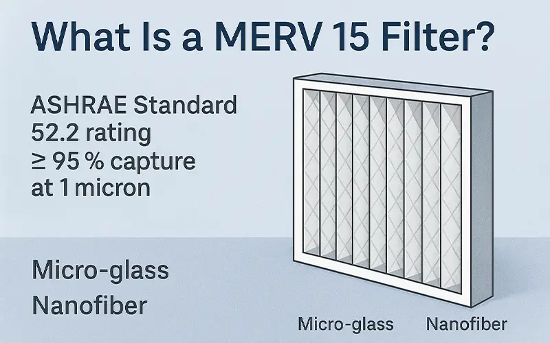 MERV 15 Filters Explained Near-HEPA Performance in Standard HVAC