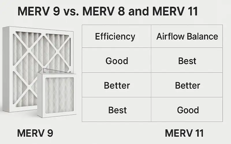 What Is a MERV 9 Air Filter and How Does It Work