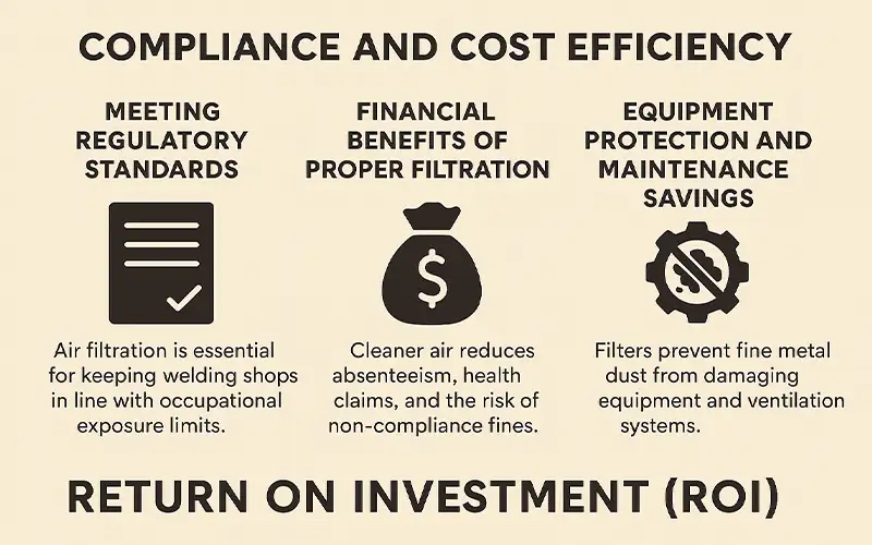 Cómo los filtros de aire capturan partículas metálicas ultrafinas en talleres de soldadura