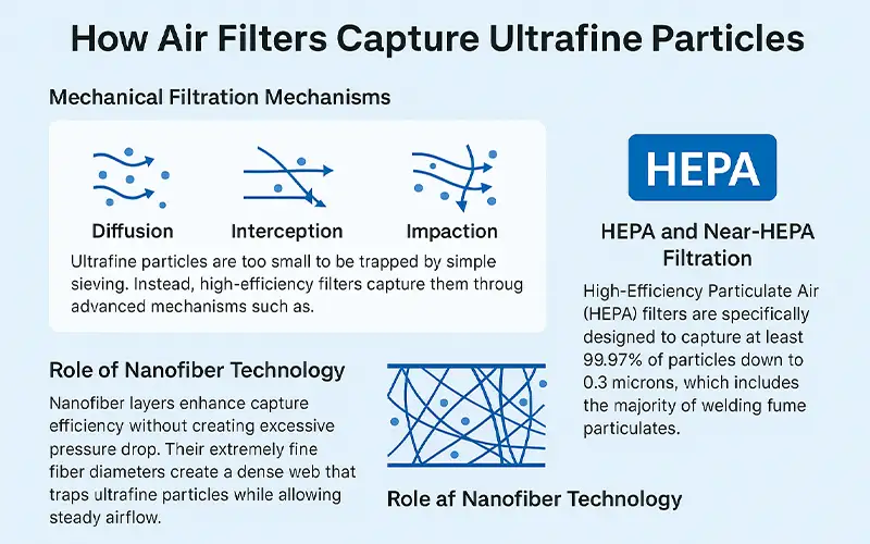 Cómo los filtros de aire capturan partículas metálicas ultrafinas en talleres de soldadura