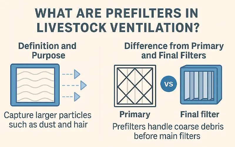 Por qué los Prefiltros son Esenciales en la Ventilación Ganadera