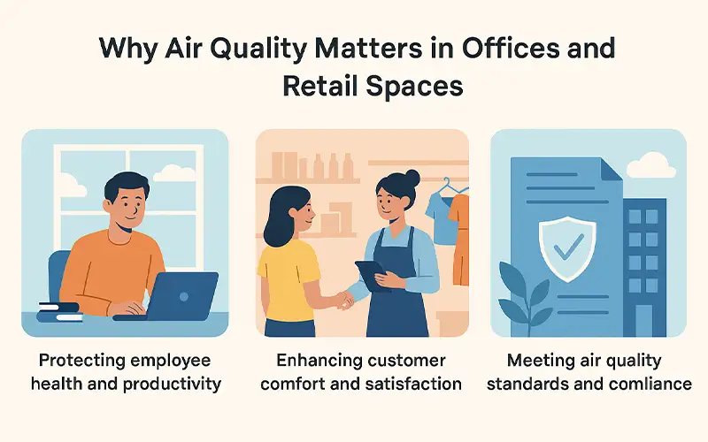Mejores Filtros de Aire Comerciales para Oficinas y Espacios Minoristas 2025