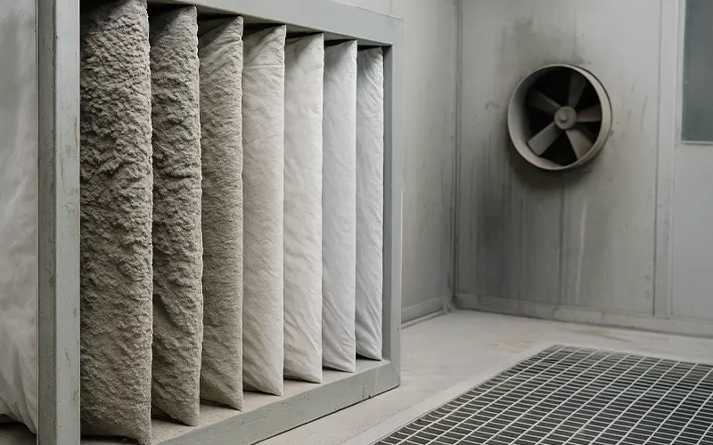 ¿Con qué frecuencia se deben cambiar los filtros de cabina de pintura?