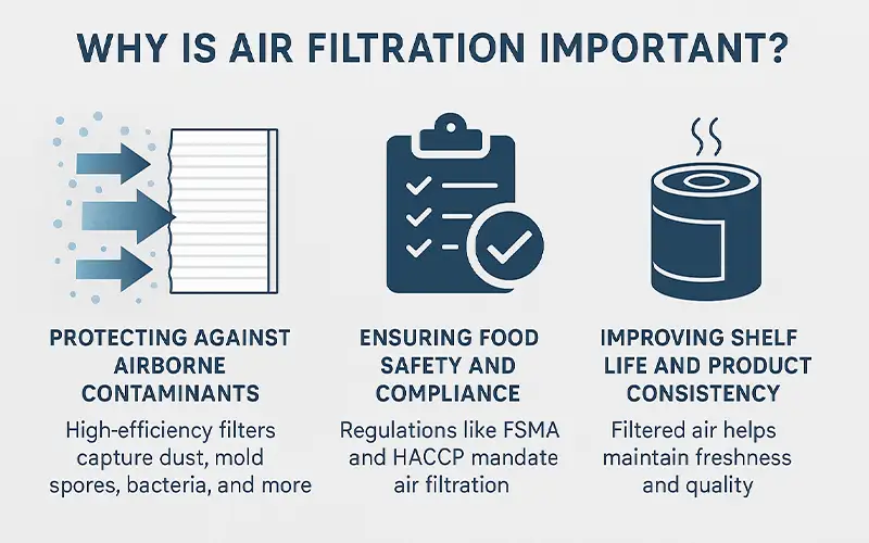 ¿Qué es la Filtración de Aire en Plantas de Alimentos y por qué es importante?