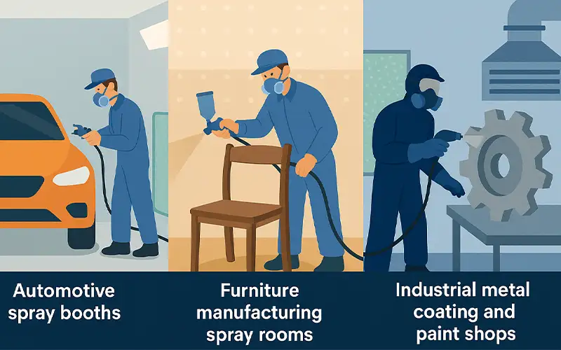 ¿Qué es el medio filtrante de fibra de vidrio para retención de pintura?