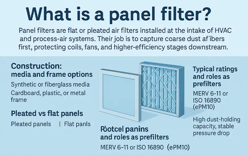 Primera línea de defensa: filtros de panel para protección HVAC