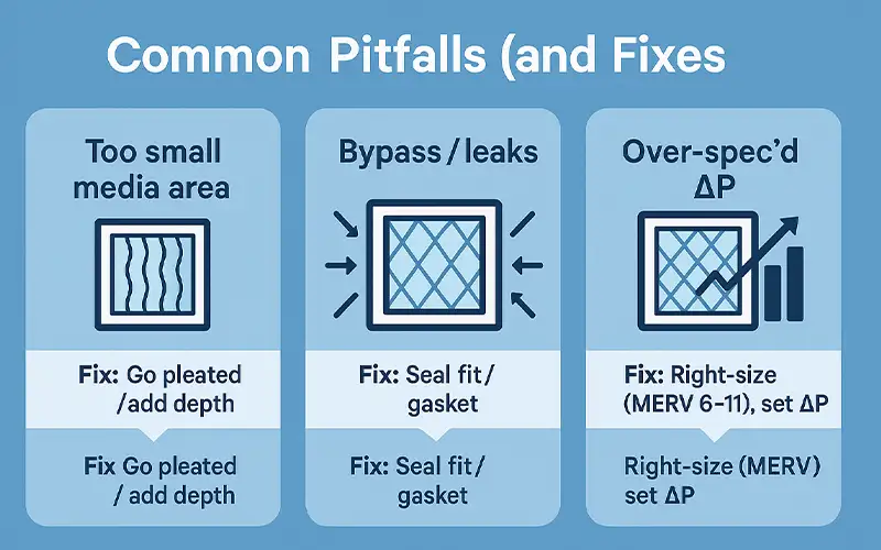 Primera línea de defensa: filtros de panel para protección HVAC