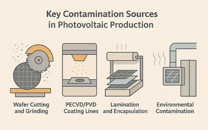 Por qué la Filtración de Aire es Esencial para la Industria de Fabricación Fotovoltaica