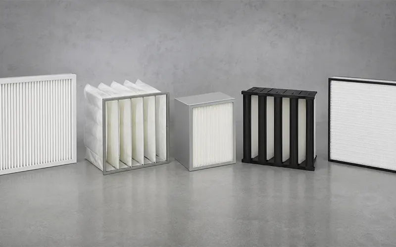 Varios filtros de aire personalizados para aplicaciones HVAC e industriales.