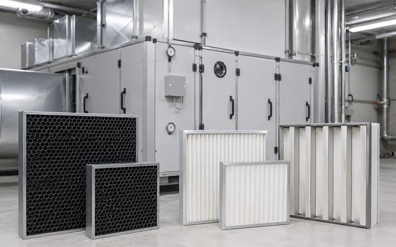 Filtros de carbón activado y filtros rígidos HVAC para sistemas de filtración de aire