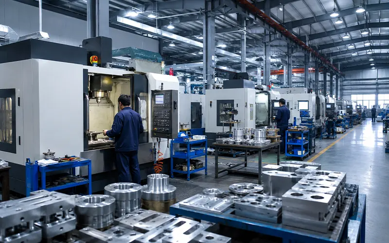 Planta de mecanizado y fabricación de metales, una aplicación de filtración de aire industrial.